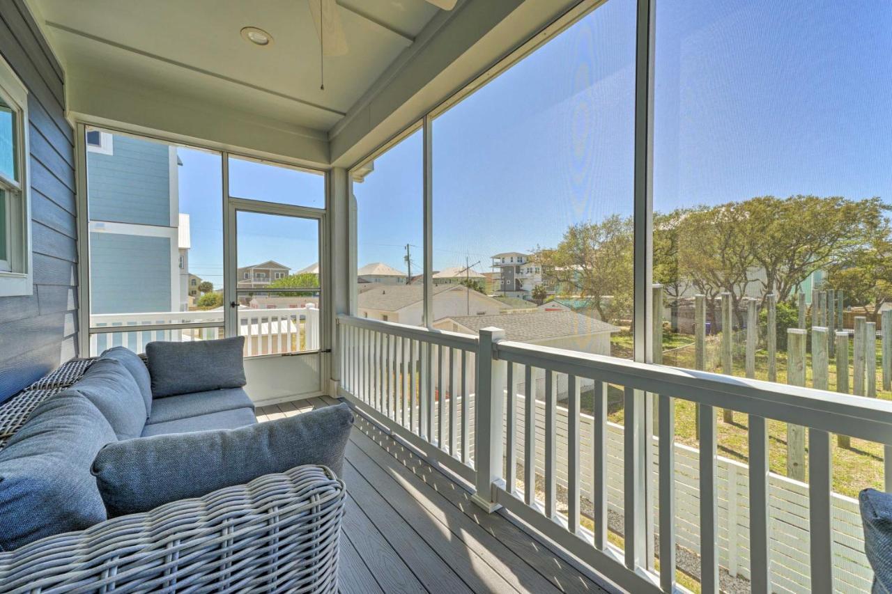 Bright Coastal Abode With Porch And Beach Access! Carolina Beach Exterior foto